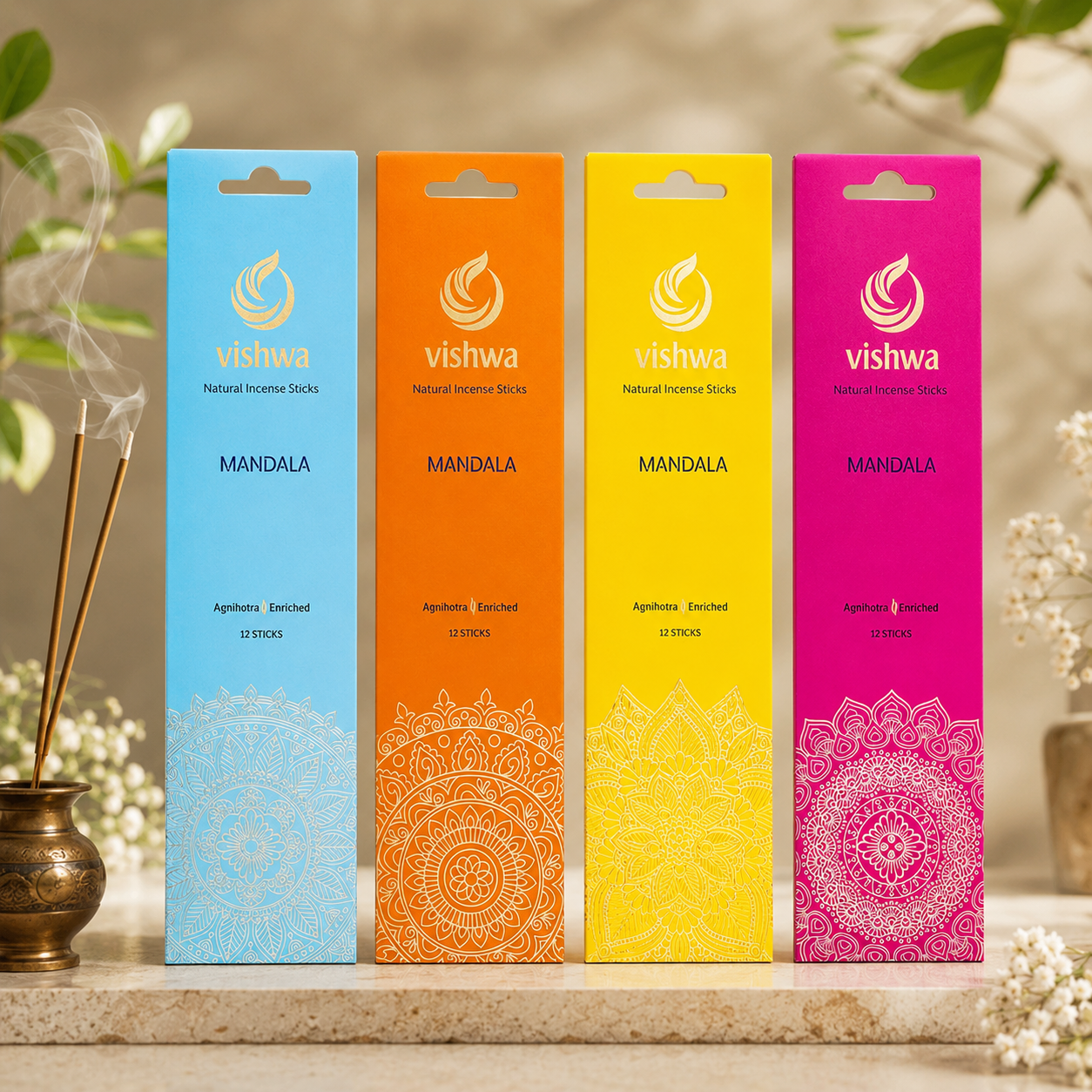 Mandala Incense Sticks- Orange  4