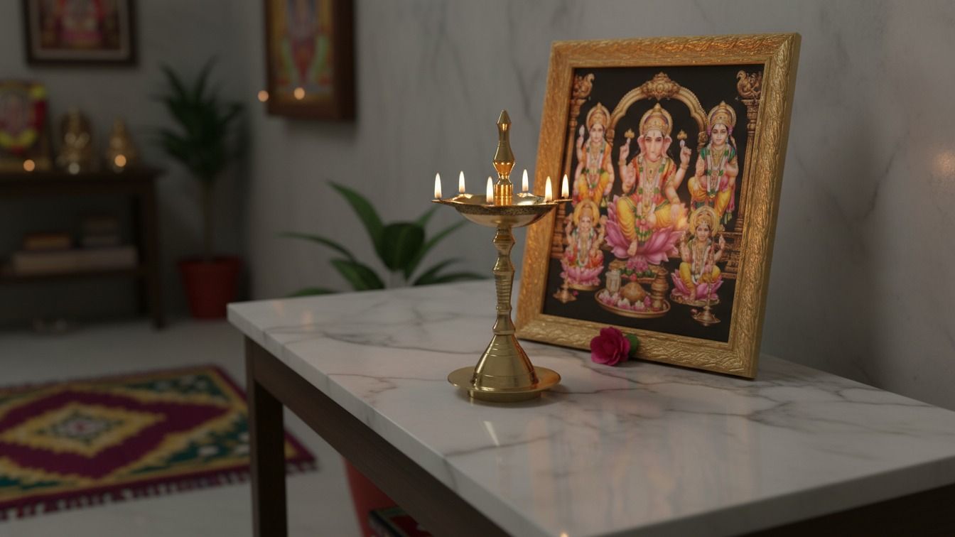 Traditional Brass Deepam / Samai  2