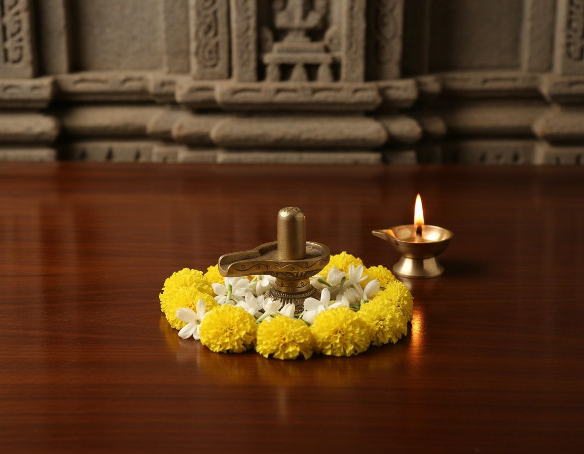 Brass Shivling ( mid size ) 3