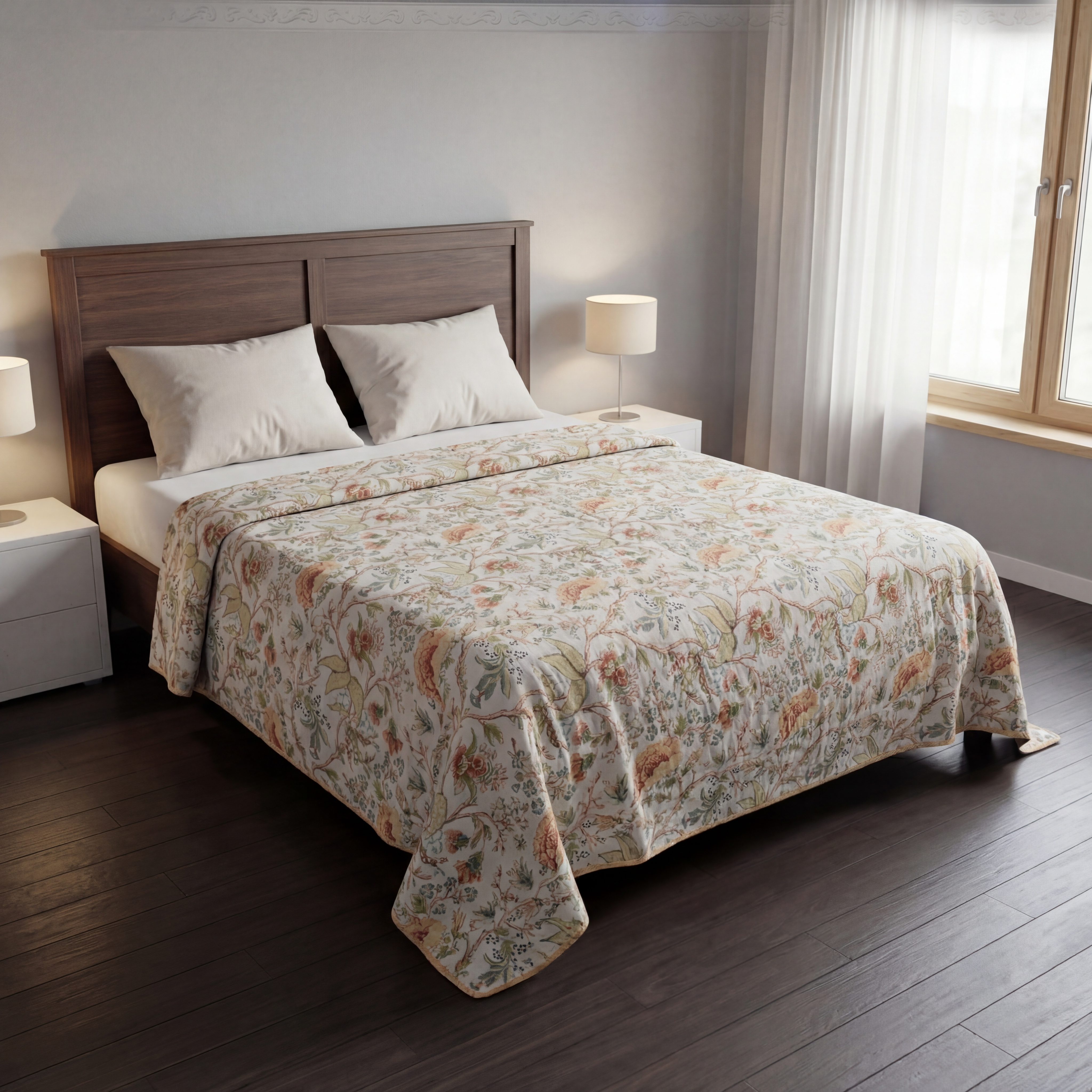 Vintage Floral Handcrafted Dohar (Double)