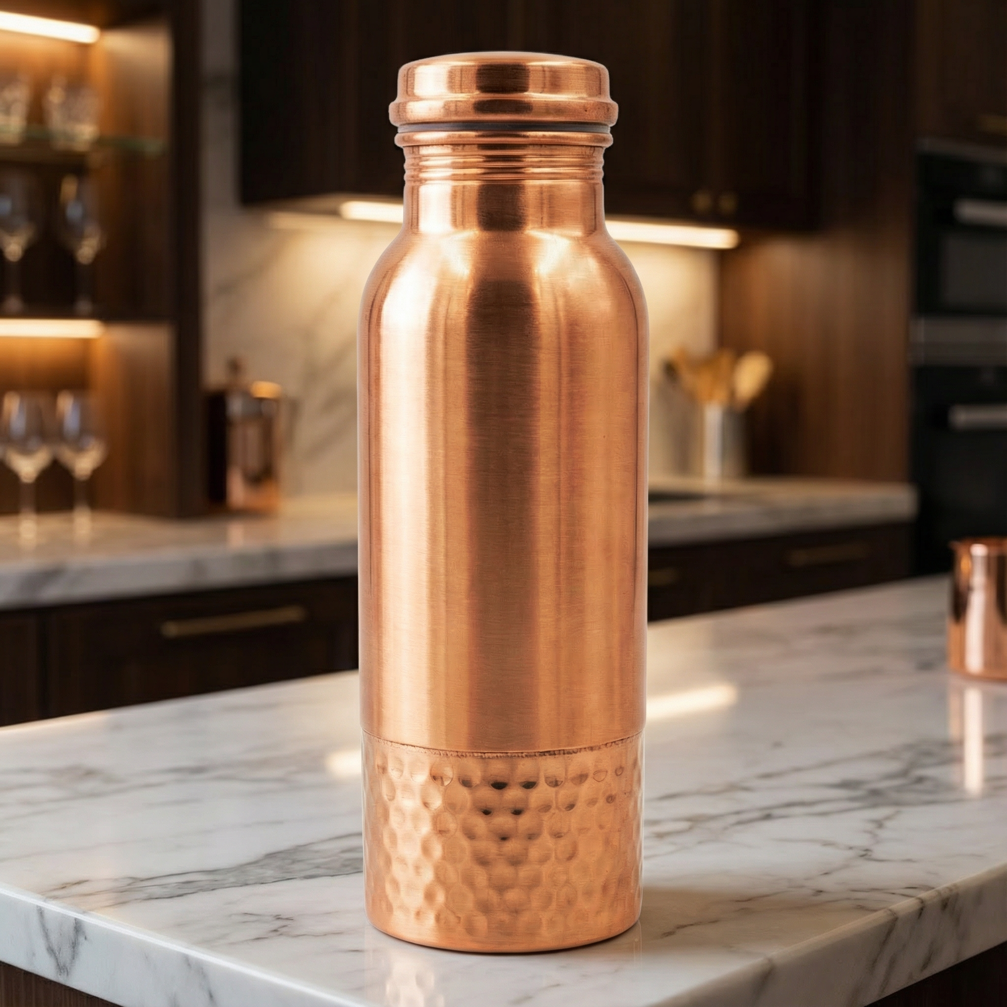 Plain Copper Water  Bottle 3