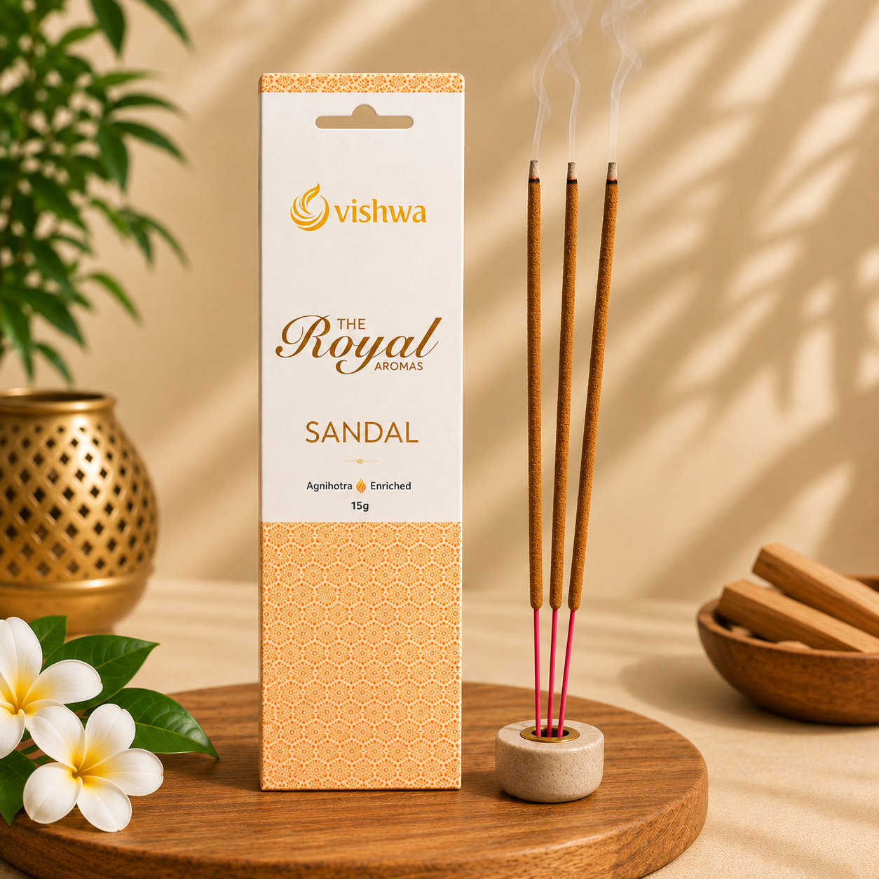 Royal Aromas Incense Sticks - Sandal 4
