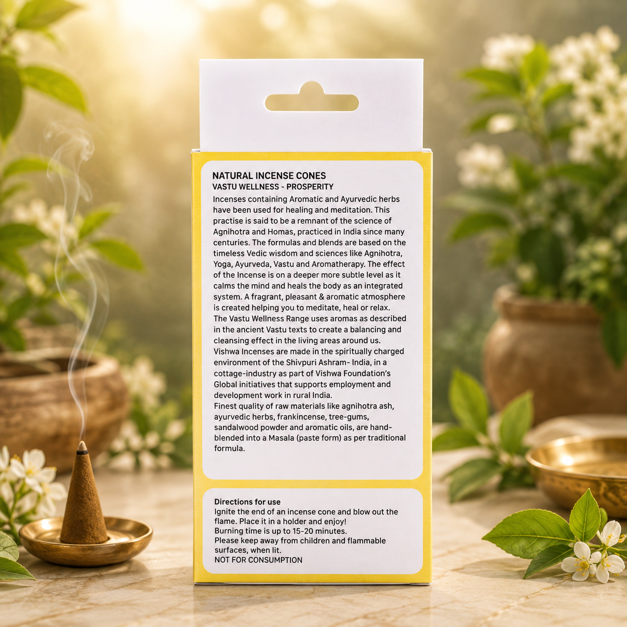 Vastu Wellness Incense Cones - Prosperity  2