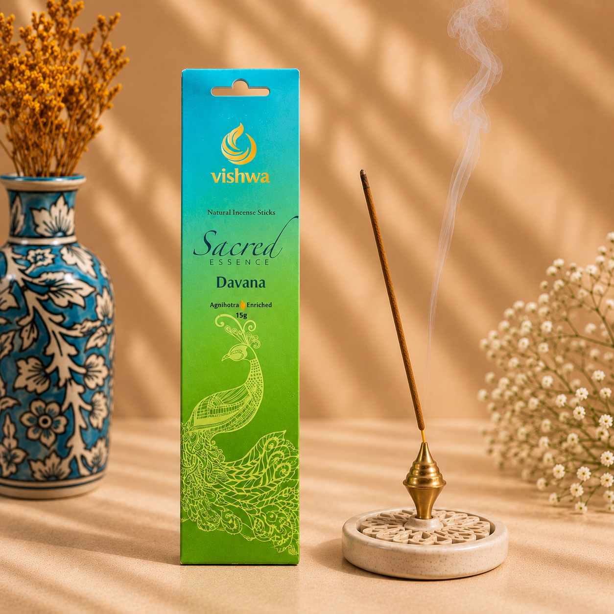 Sacred Essence Incense Sticks- Davana