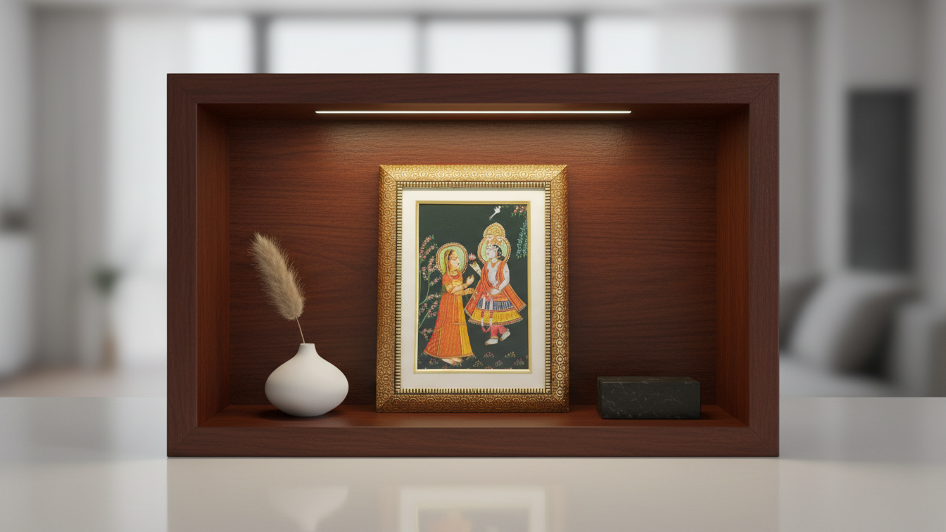  Radha Krishna Marble Miniature Painting 3