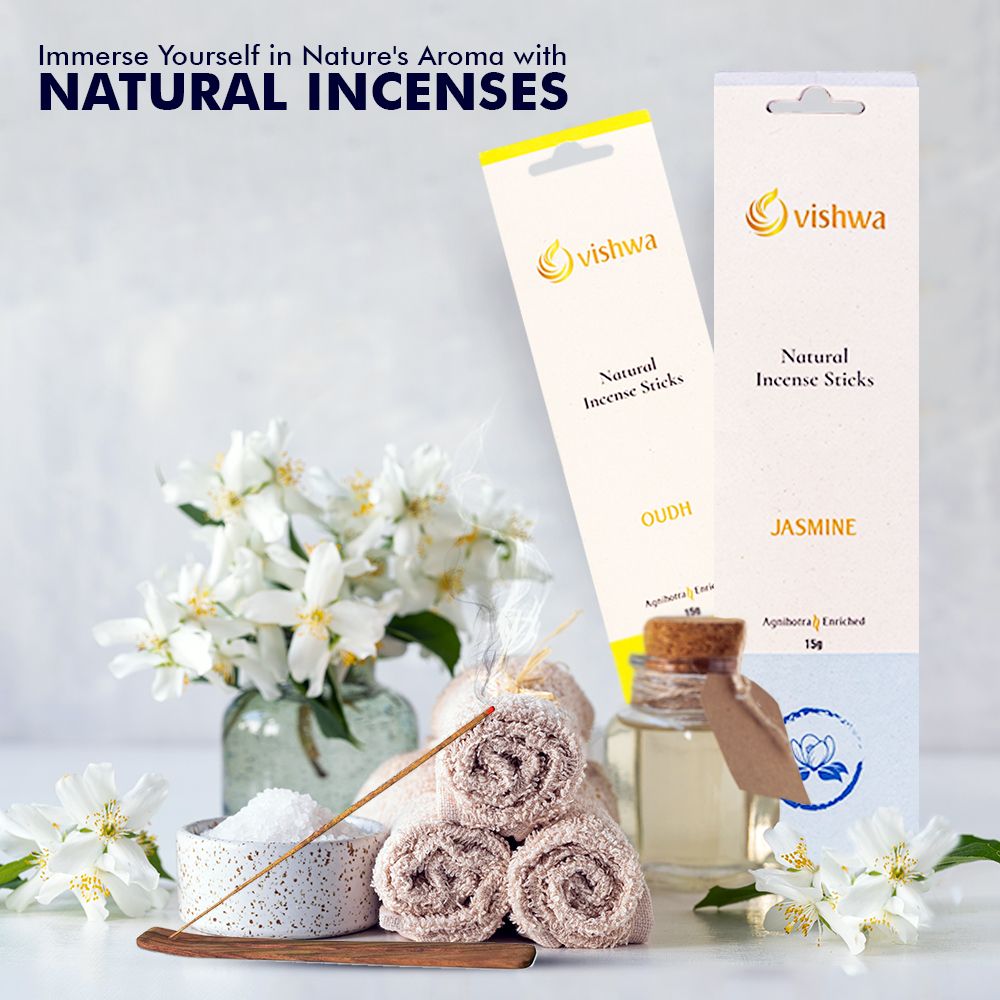 Premium Incense Sticks Bundle - Natural - (Oudh + Jasmine ) 3