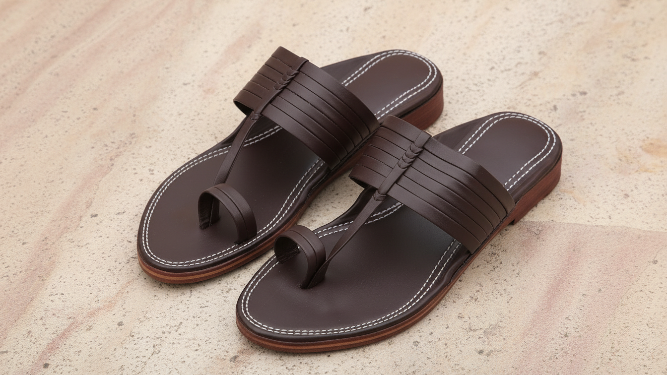 Royal Brown Kolhapuri Chappals 2