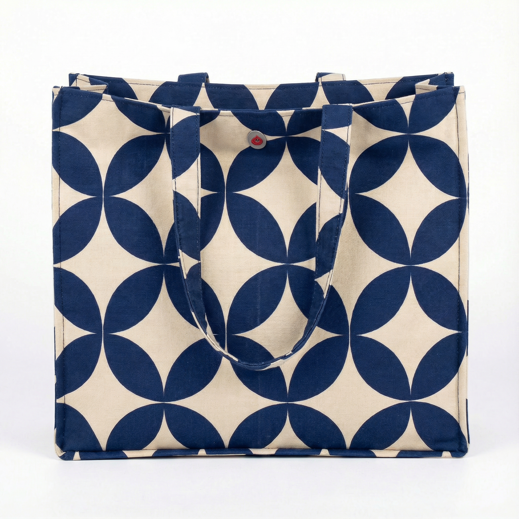 Geometric Print Tote Bag 3