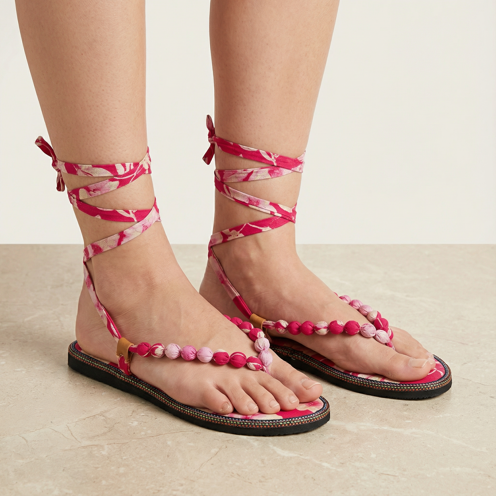 Rose Bloom Handmade Chappals 4