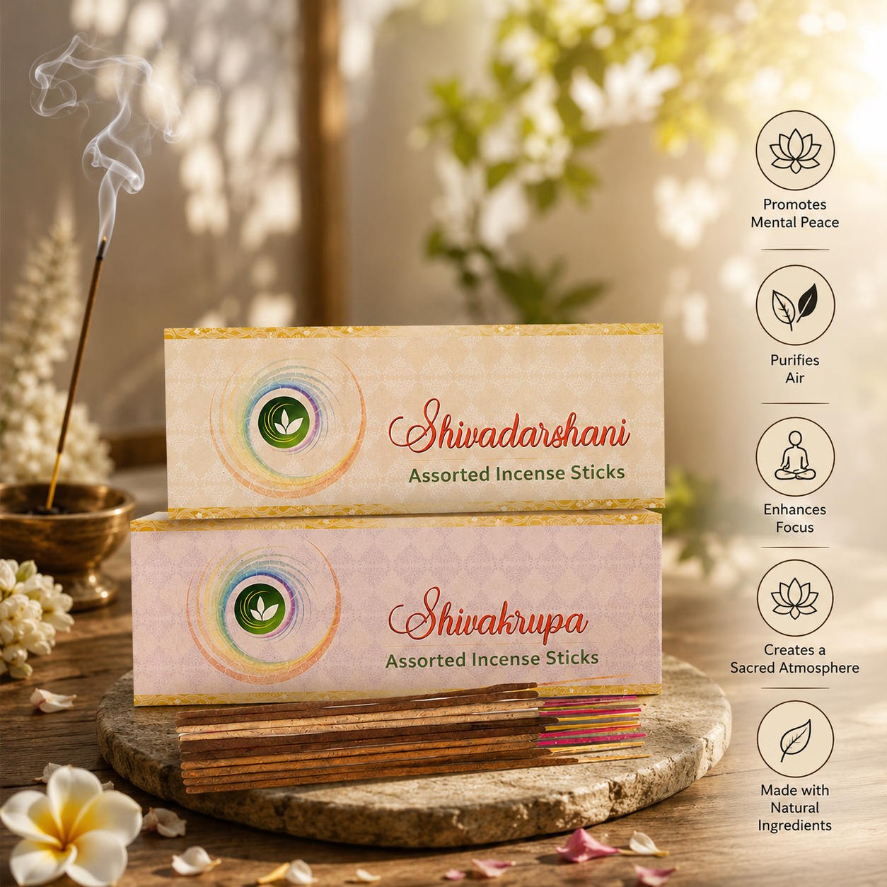 Assorted Incense Sticks Bundle - Shivadarshani + Shivakrupa 3