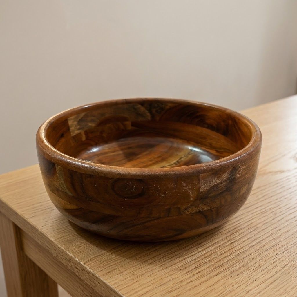  Handcrafted Wooden Salad & Serving Bowl 3