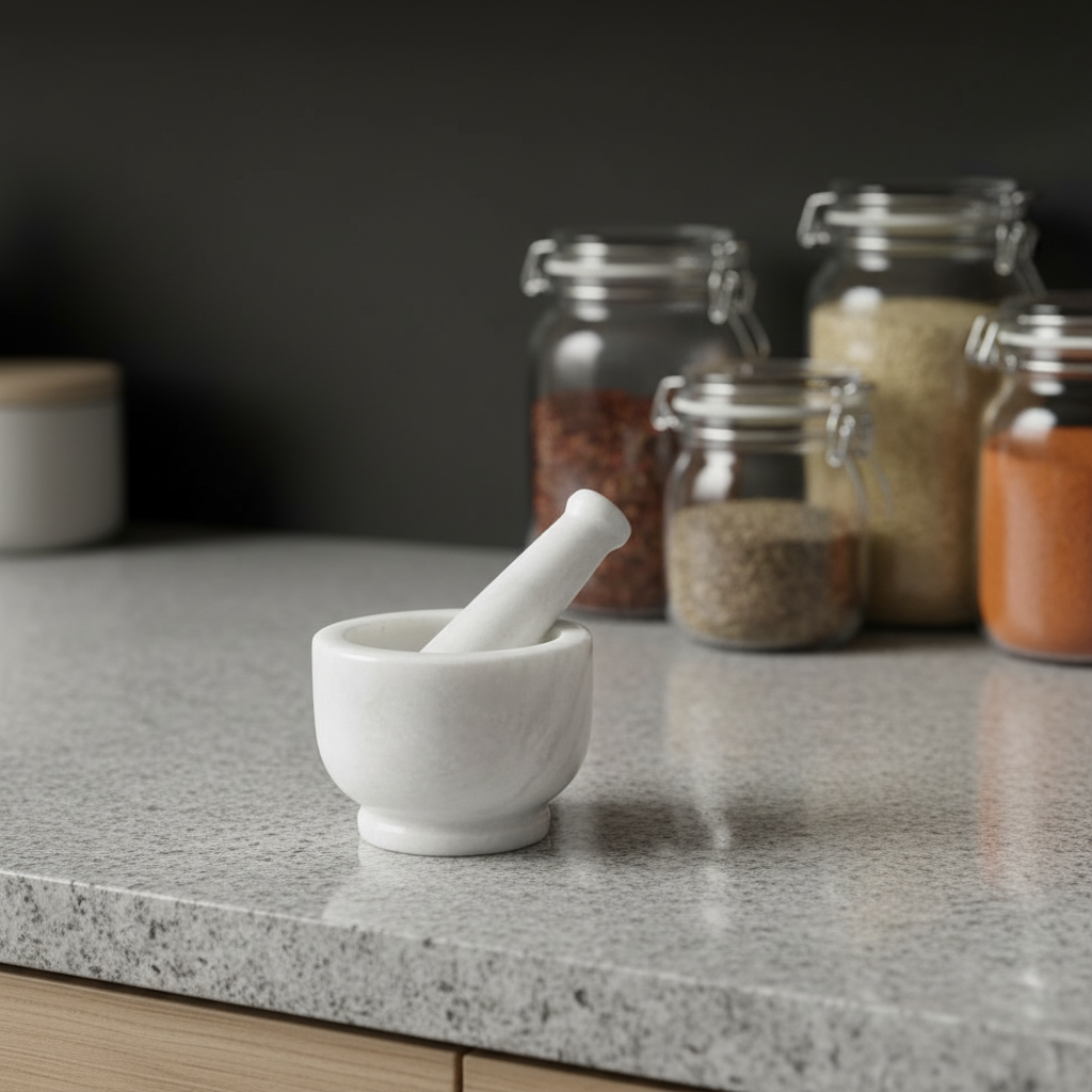 White Marble Khalbatta (Mortar & Pestle) 5