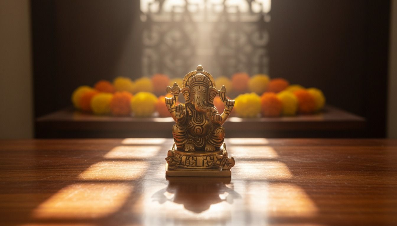 The Auspicious Brass Ganesha Idol 2