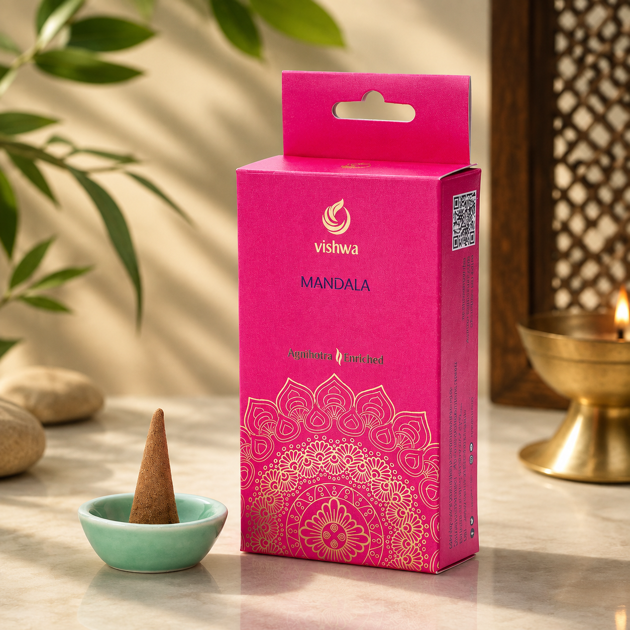 Mandala Incense Cones - Pink 