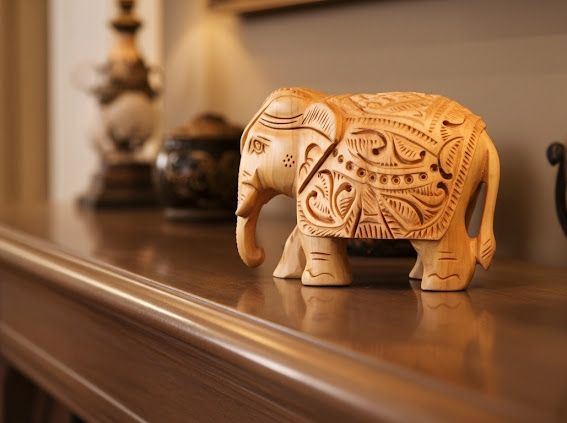 Handcrafted Wooden Elephant 
