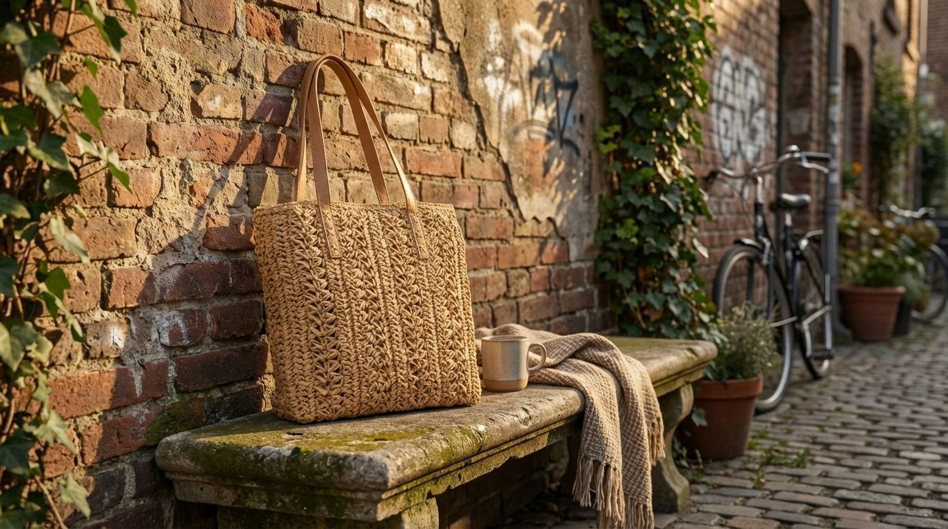 Rustic Weave Handcrafted Tote 5