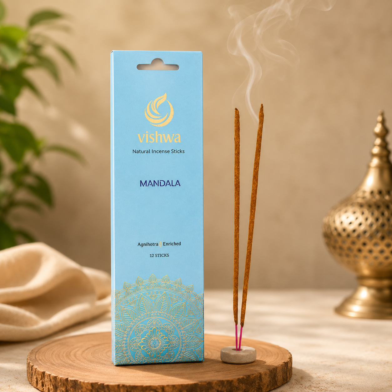Mandala Incense Sticks - Sky Blue