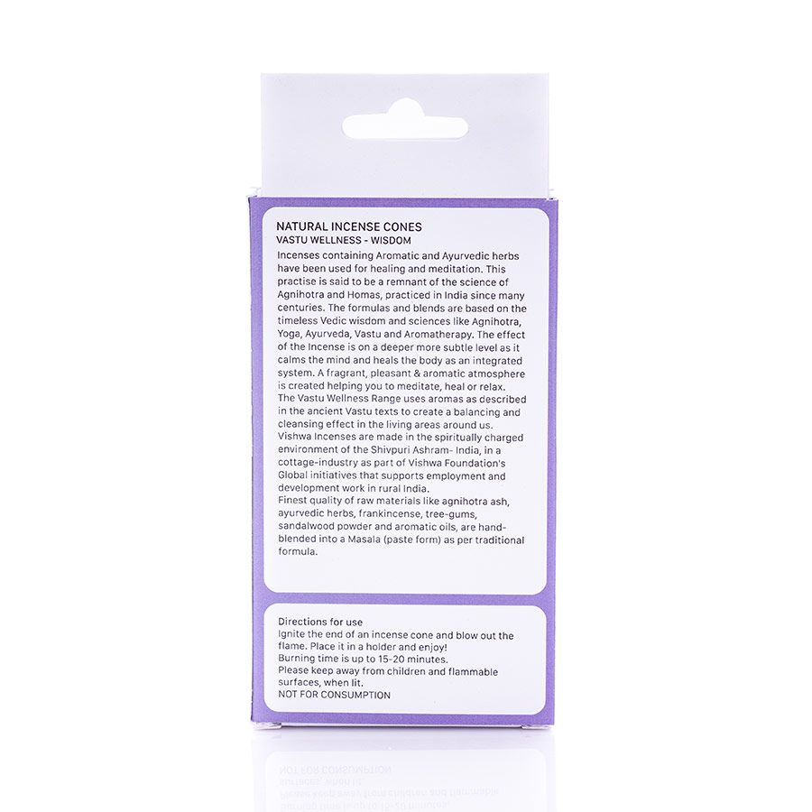 Vastu Wellness Incense Cones - Wisdom 3