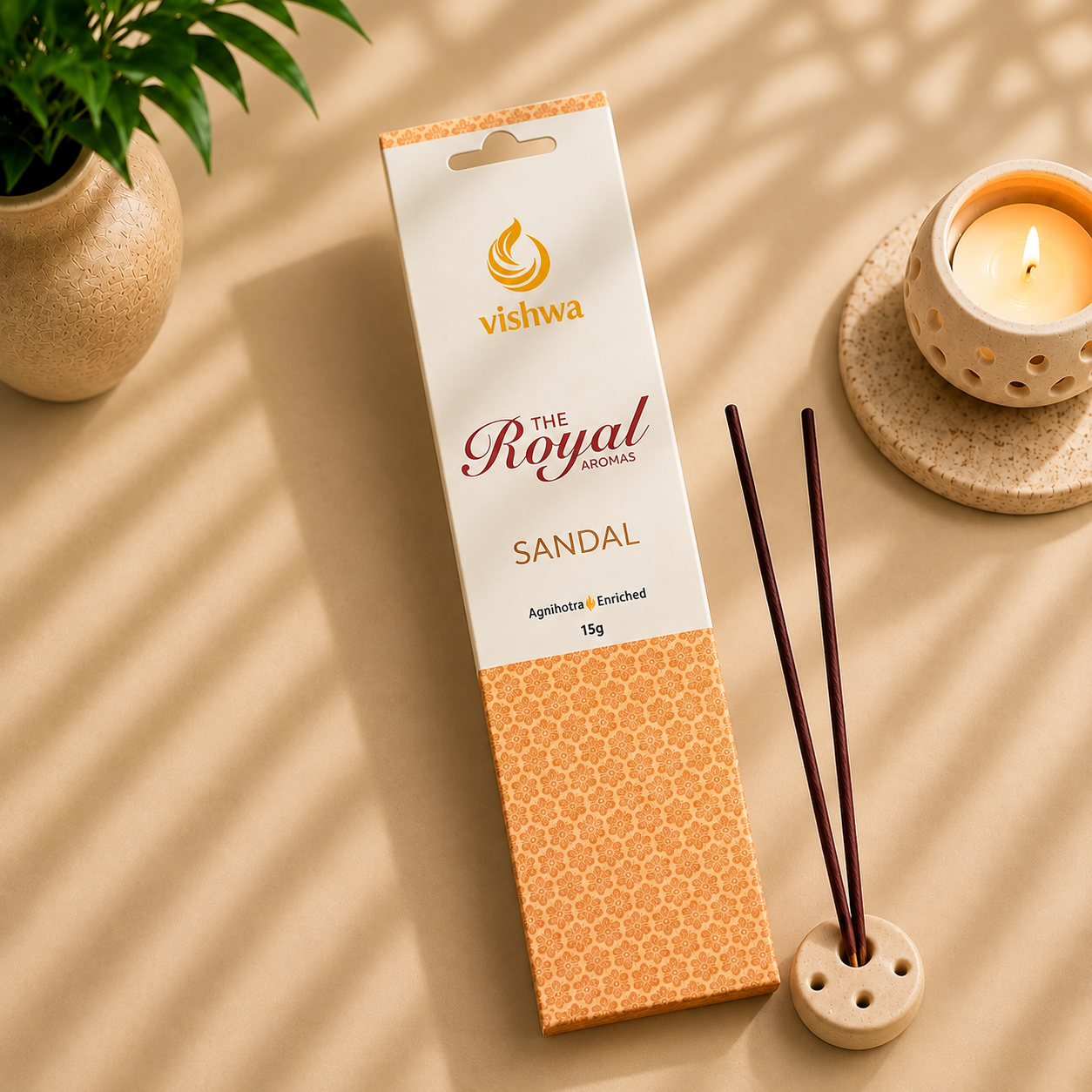 Royal Aromas Incense Sticks - Sandal 2