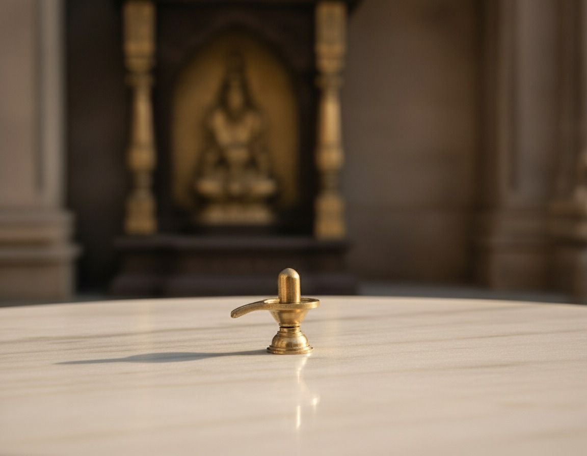 The Serene Brass Shivling (small)  3