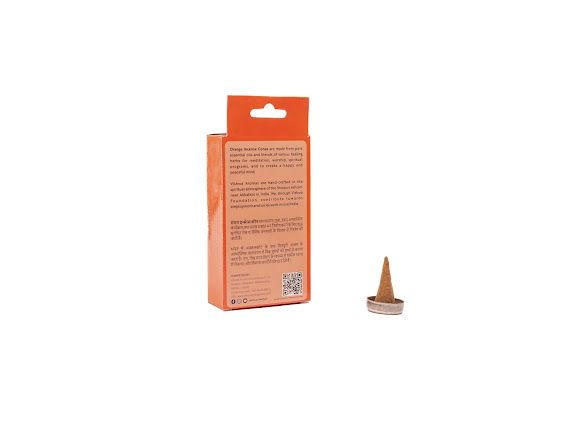 Mandala Incense Cone - Orange 2