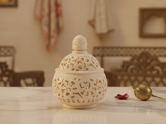 Soapstone Tealight Candle Holder