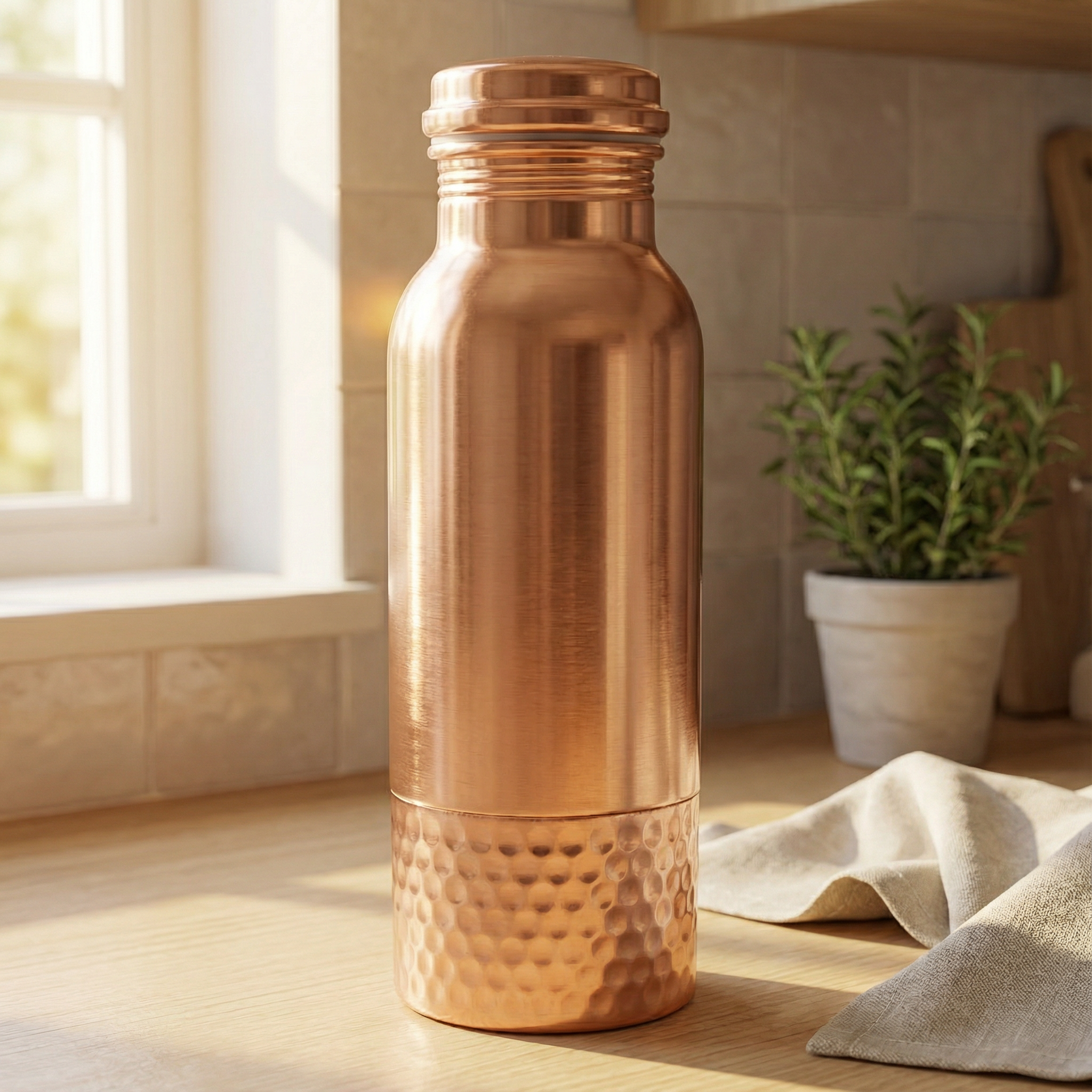 Plain Copper Water  Bottle