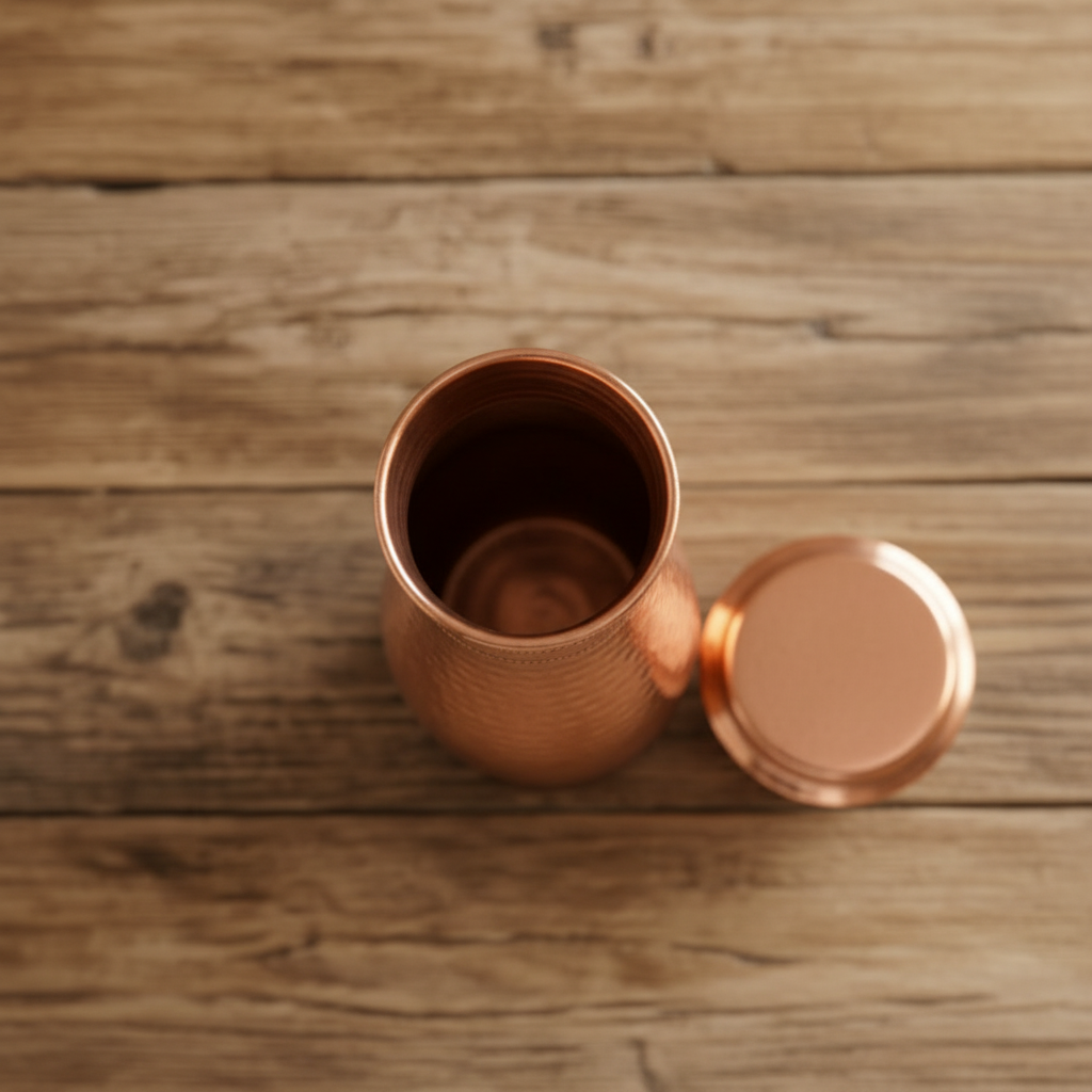 Copper Water Jug with Lid 3