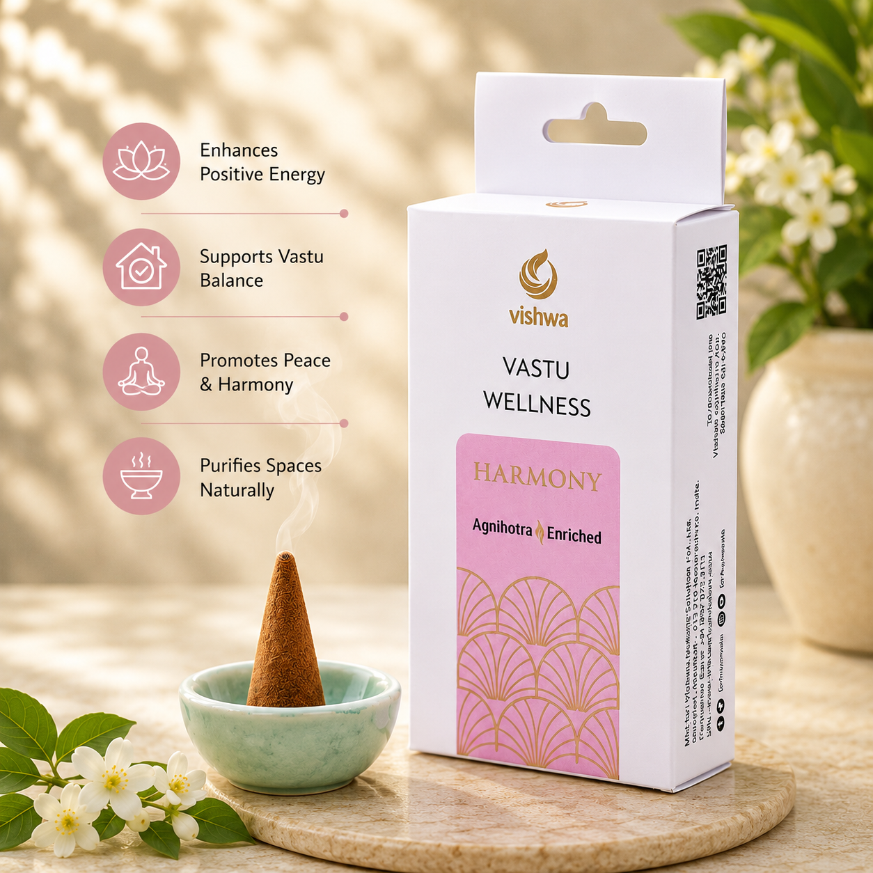 Vastu Wellness Incense Cones - Harmony  3