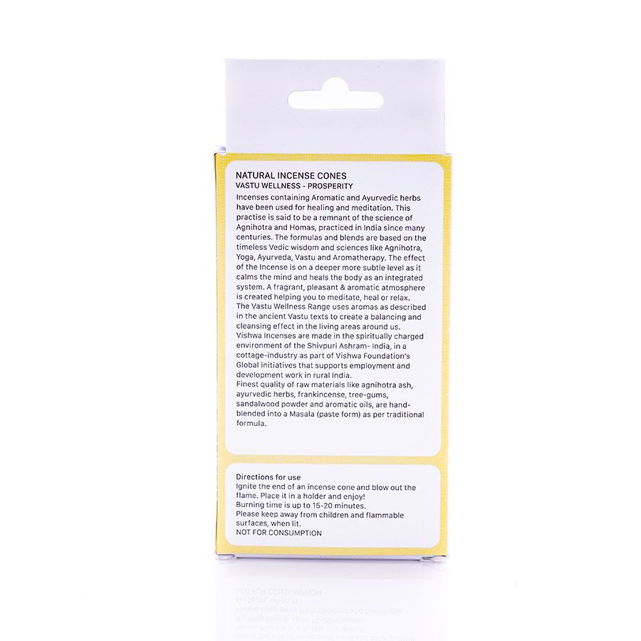Vastu Wellness Incense Cones - prosperity  3