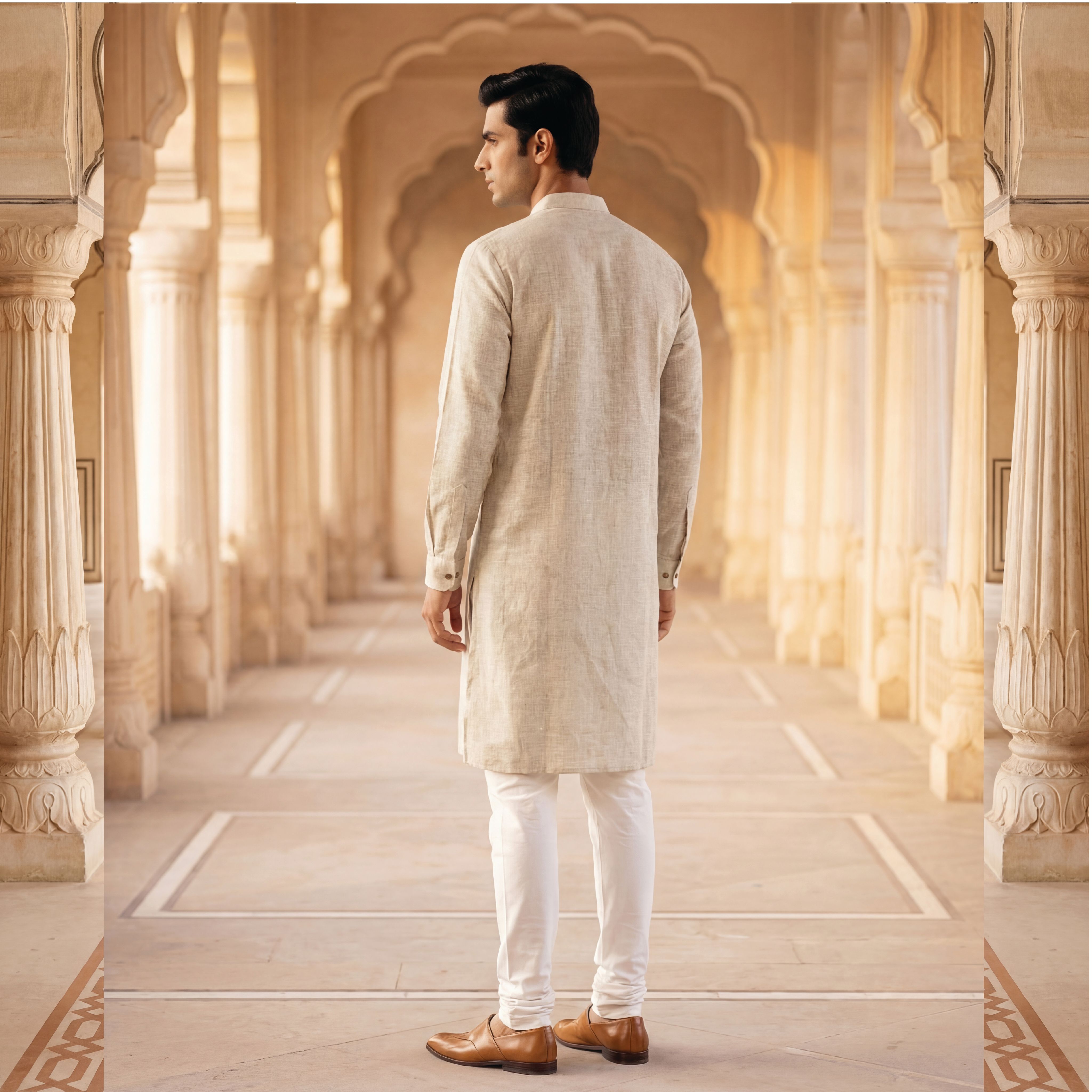 Honey Gold - Men's Long Kurta 3