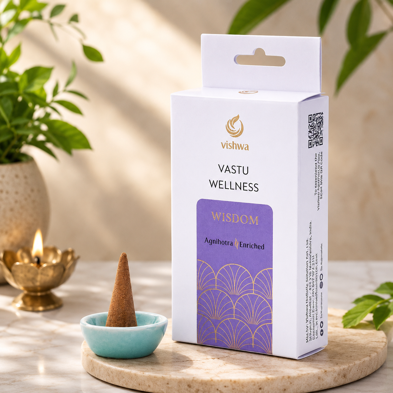 Vastu Wellness Incense Cones - Wisdom