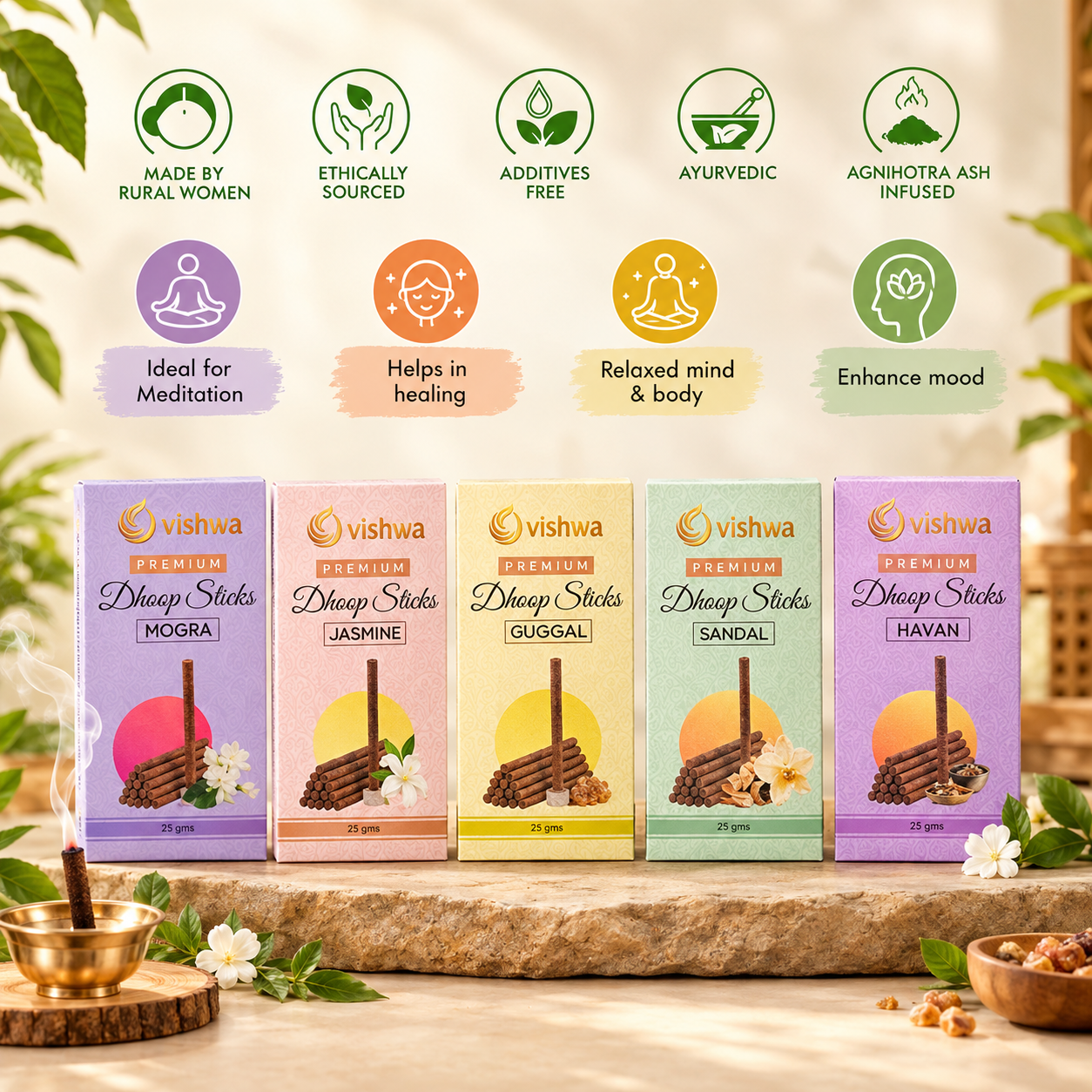 Dhoop Sticks Bundle - 5 in 1 4