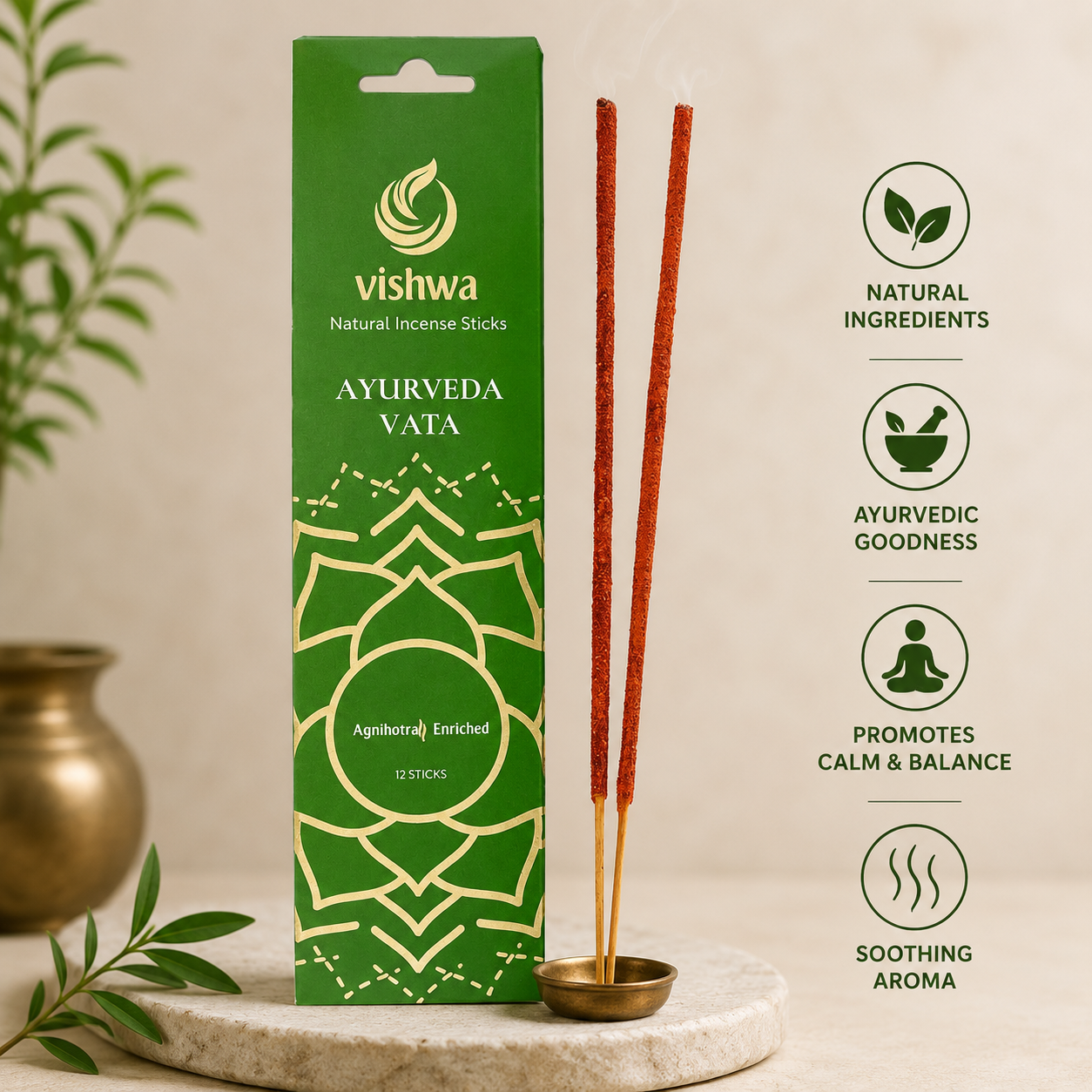 Ayurveda Incense Sticks - Vata 3