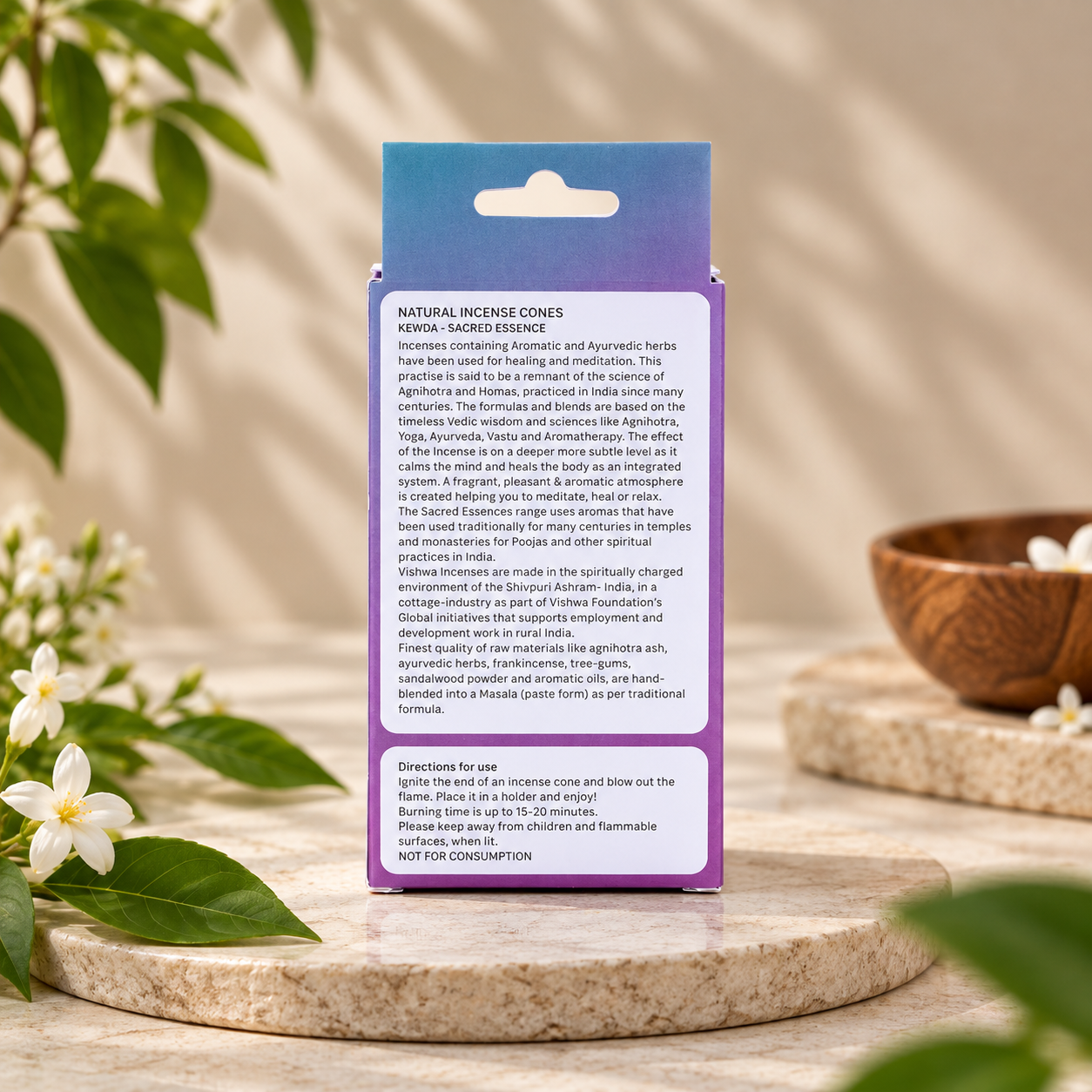 Sacred Essence Kewda Incense Cones 3