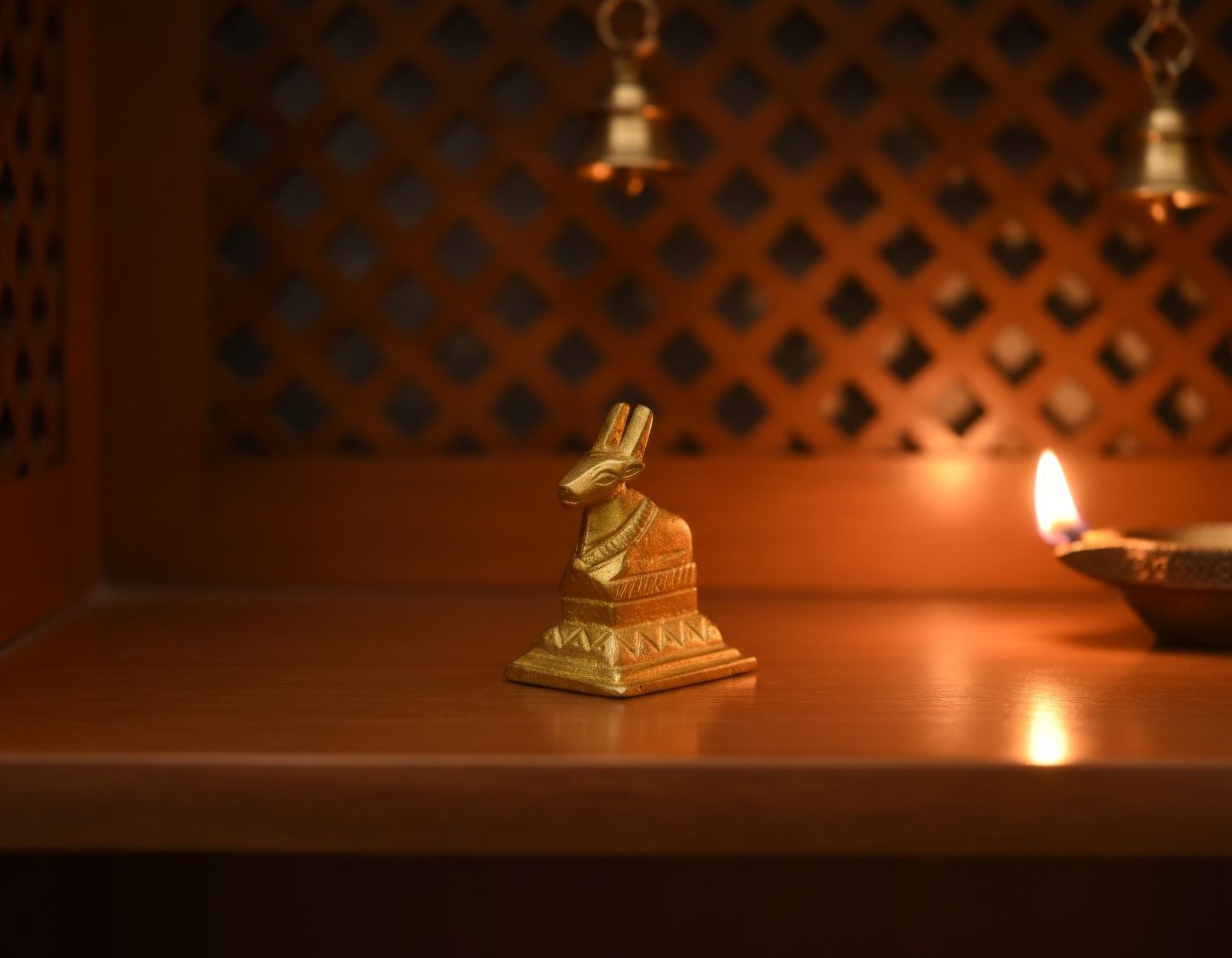 The Serene Brass Nandi (2.5 inches ) 2