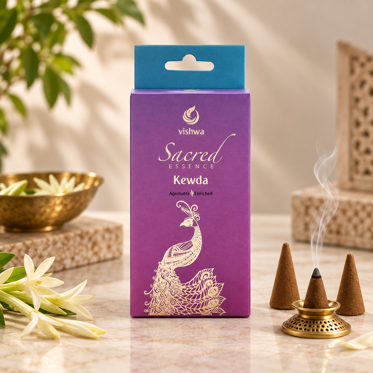 Sacred Essence Kewda Incense Cones 2