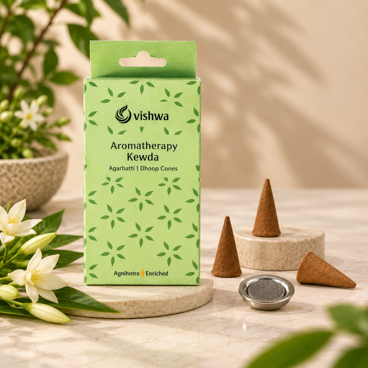 Incense Cones - Kewda