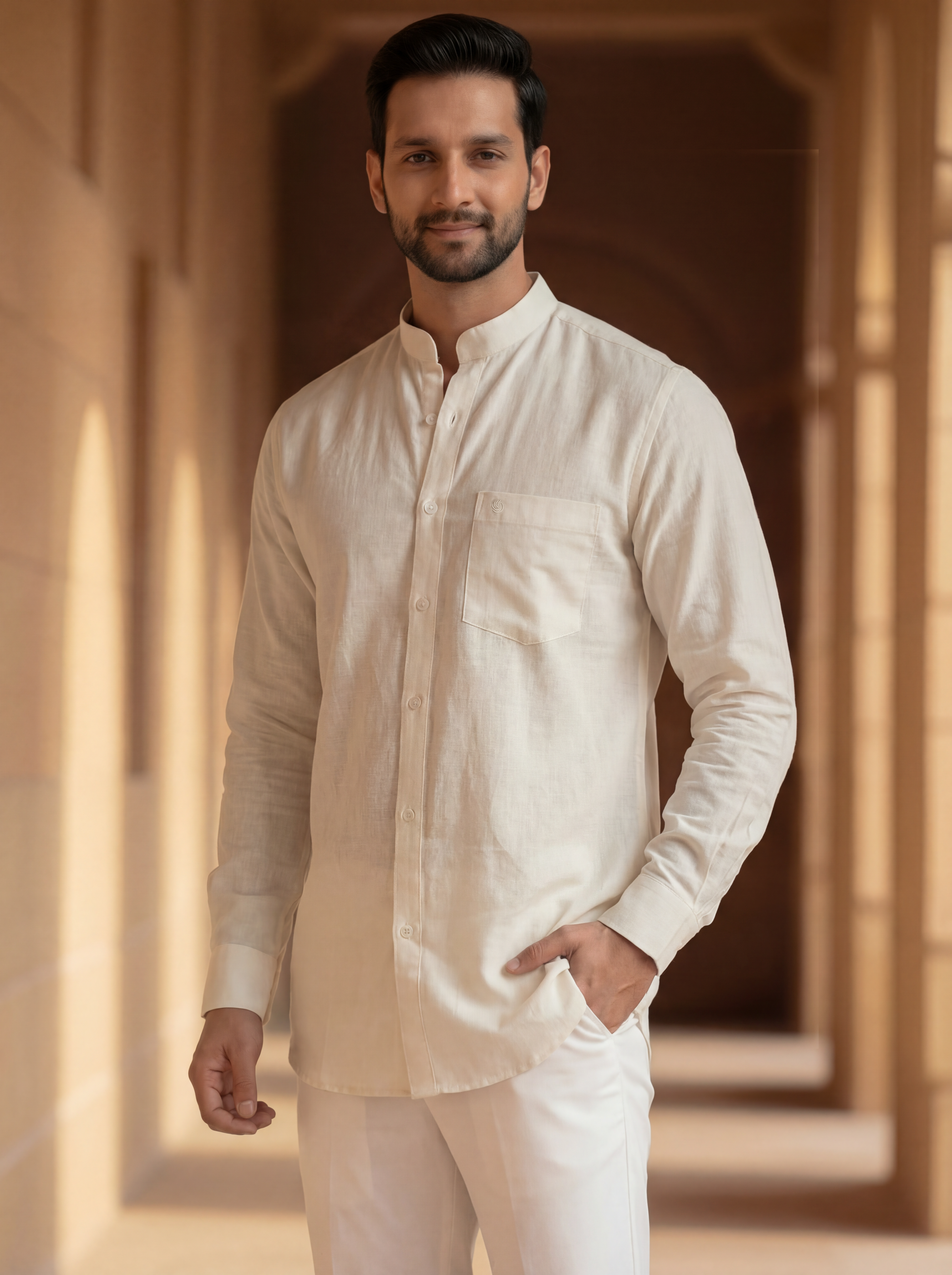 Men's Shirt- Pure White