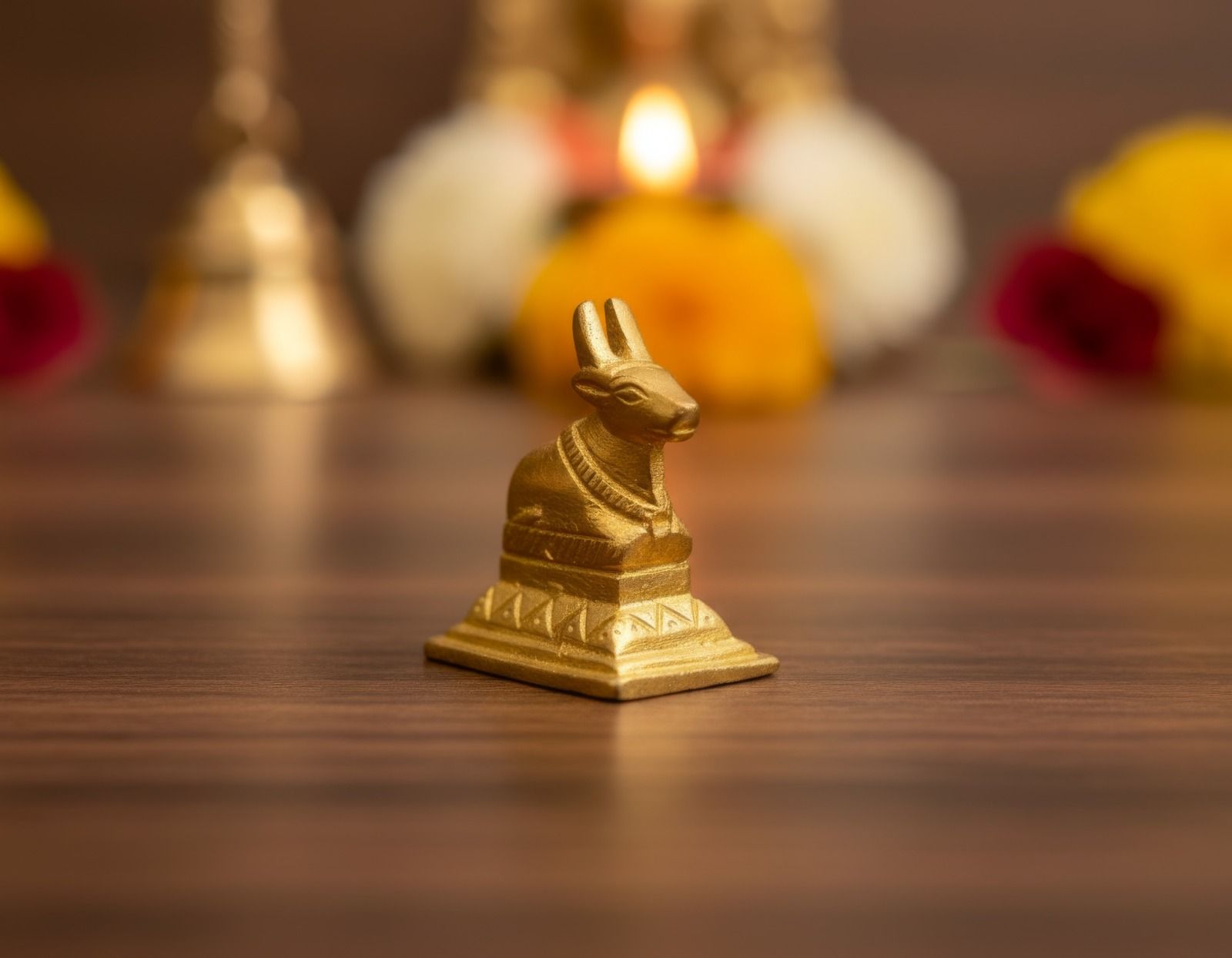 The Serene Brass Nandi (2.5 inches ) 5