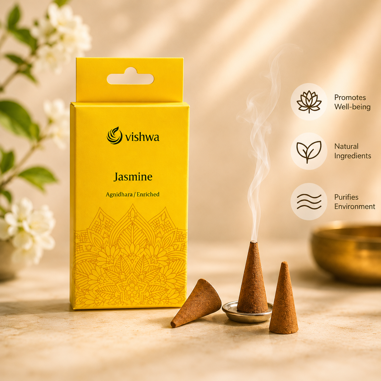  Mandala Insence Cone - Jasmine 3