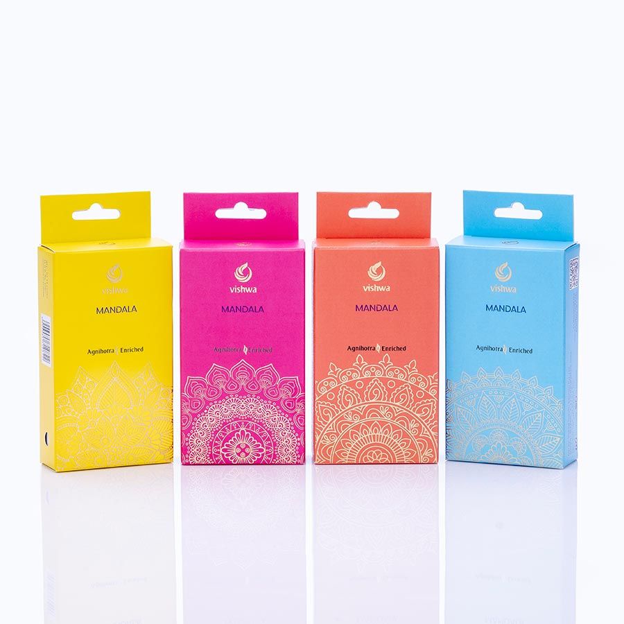 Mandala Incense Cones - Pink  5