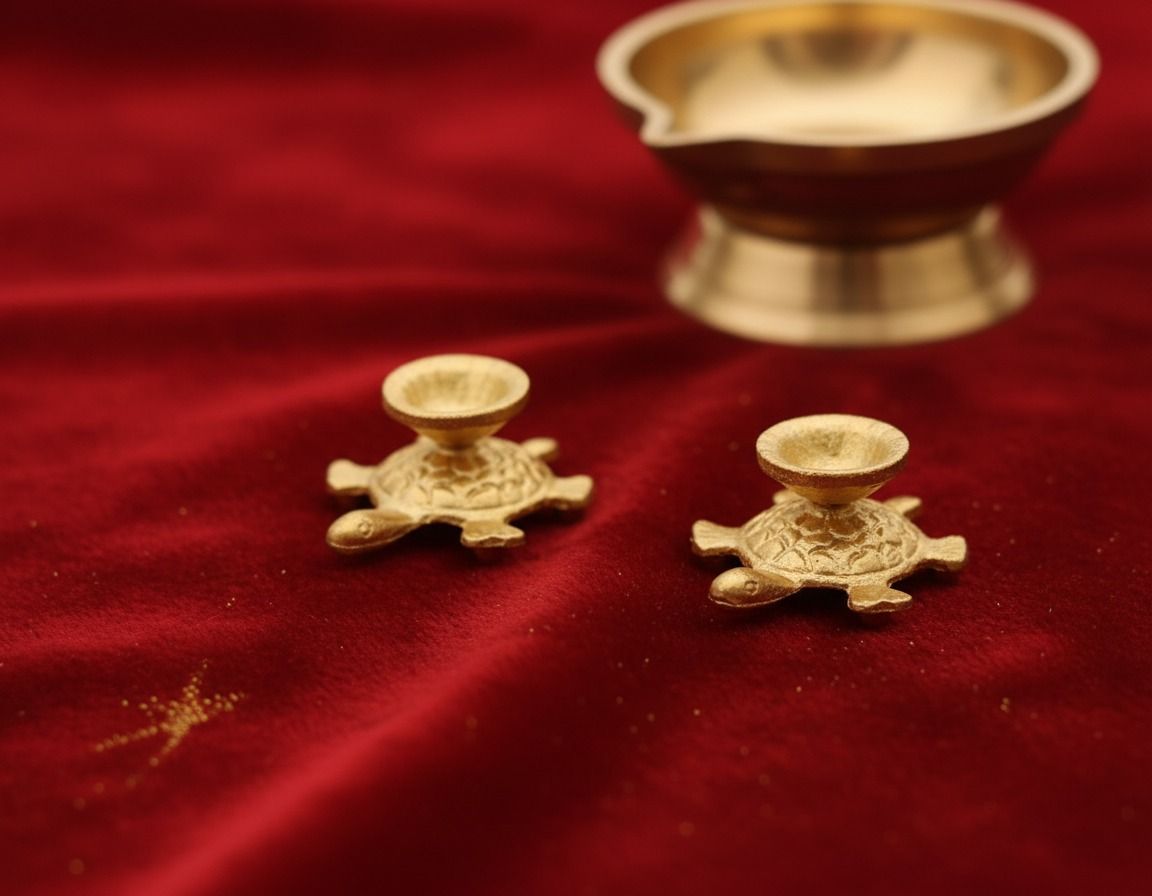 Brass Tortoise Shankh Stand 2