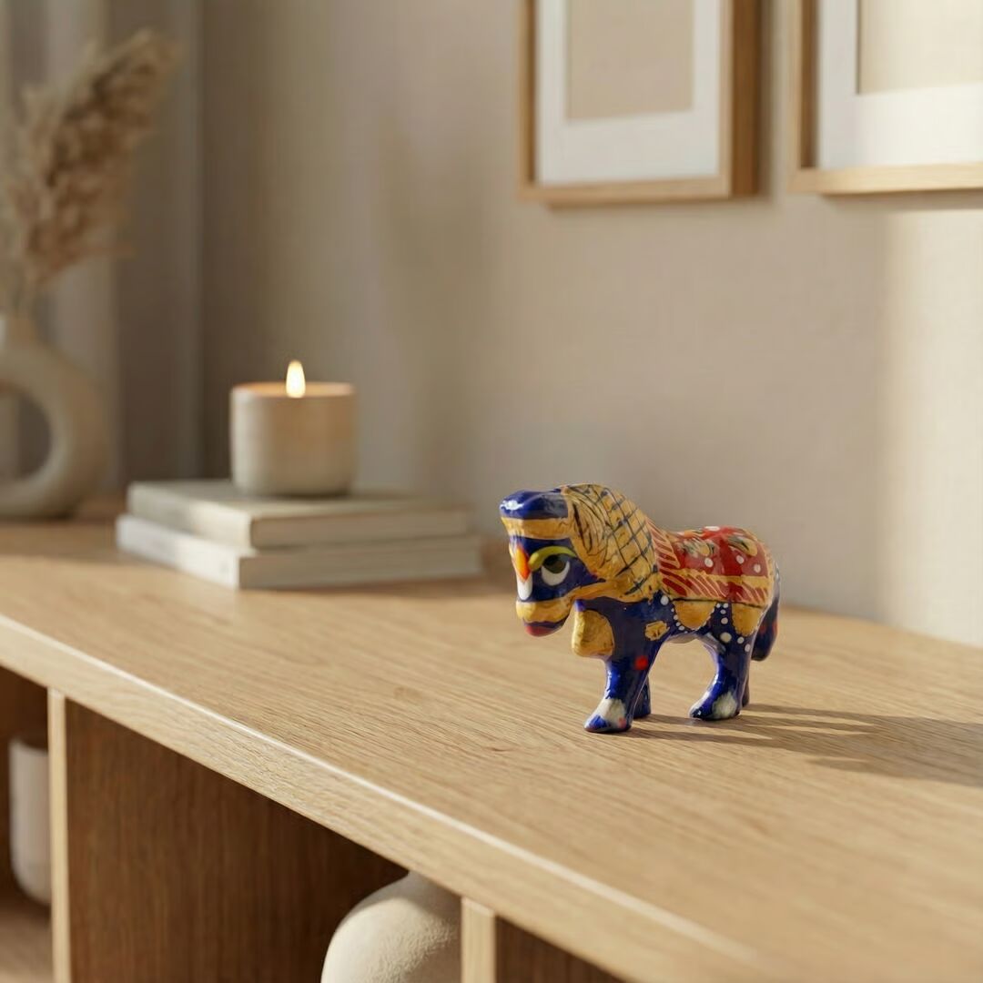 Meenakari Horse Decor Showpiece (1 inch) 3