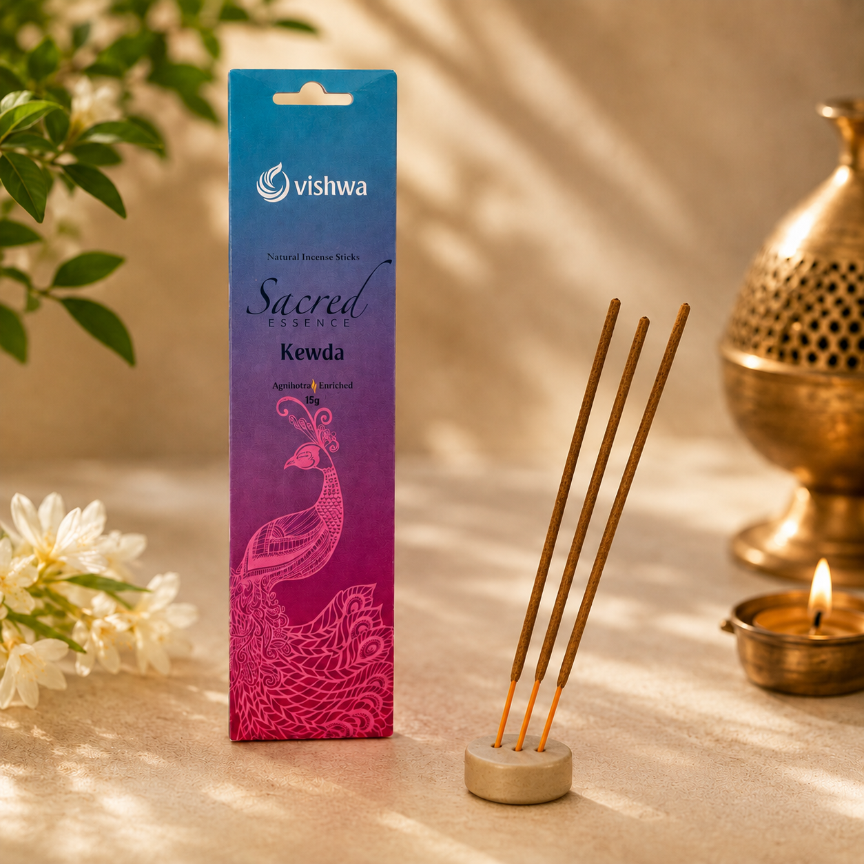 Sacred Essence Incense Sticks - Kewda 4