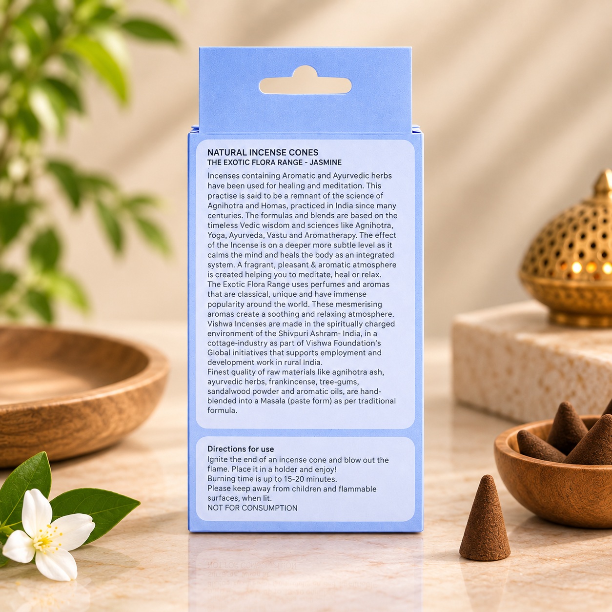 Natural Incense Cones - Jasmine 2