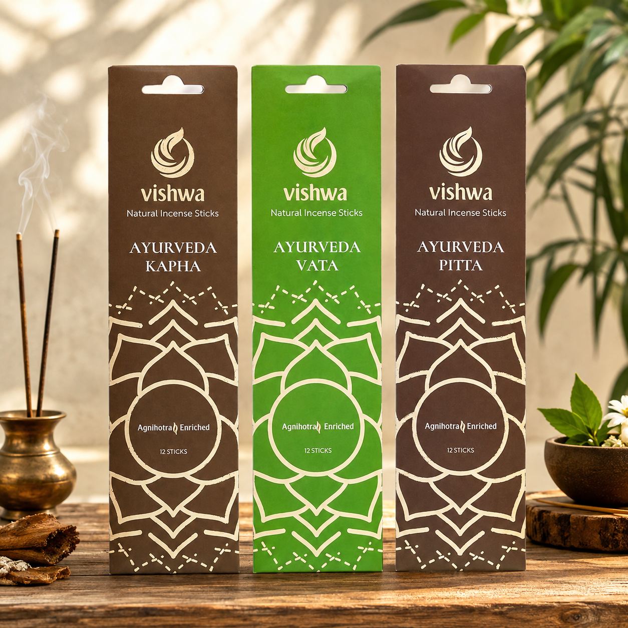 Ayurveda Incense Stick Bundle (Kapha + Vata + Pitta)