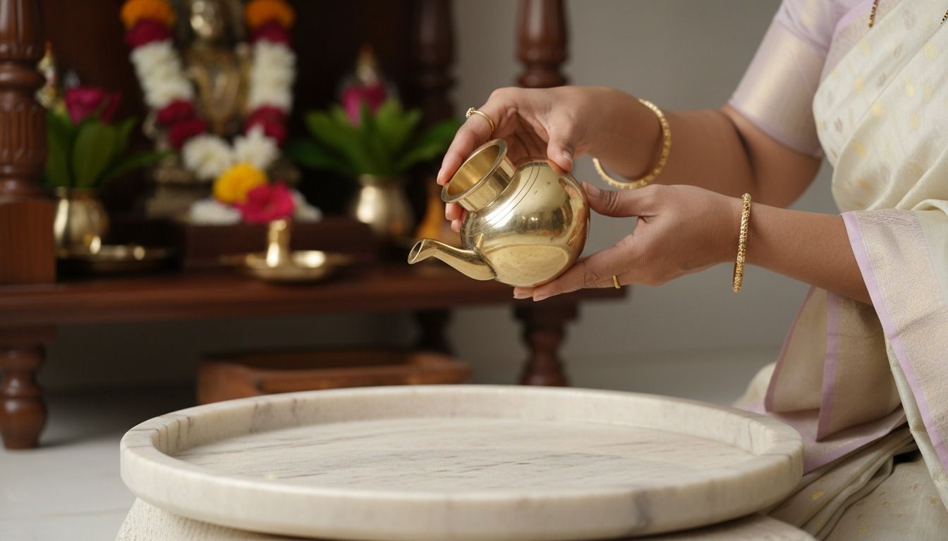 Traditional Brass Lota with Spout (Pooja Achaman Pot)