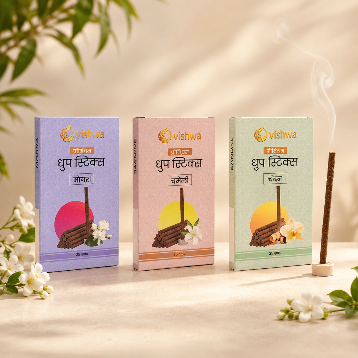 Dhoop Sticks Bundle - Prayer - ( Guggal + Sandal + Havan ) 3