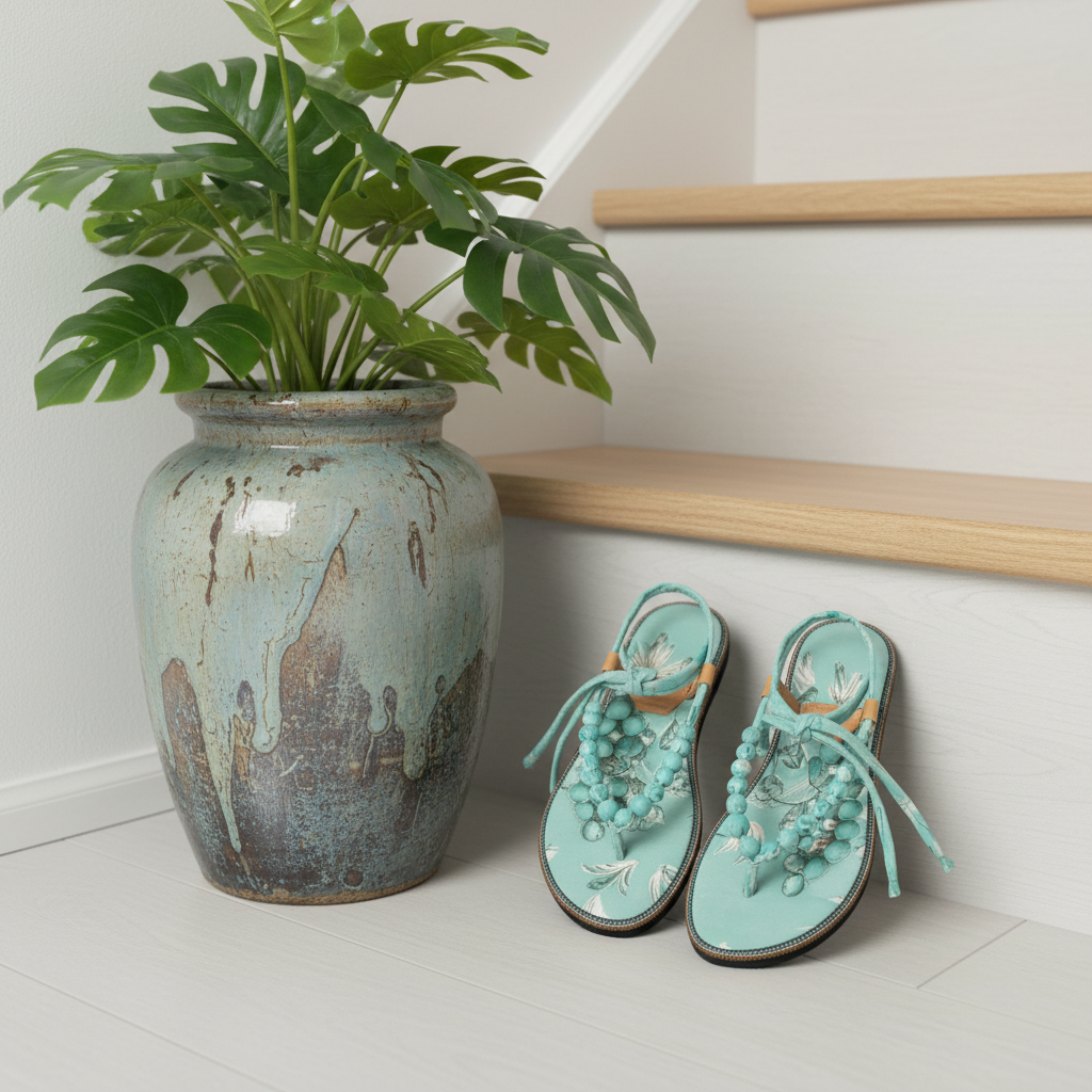 Mint Blossom Handmade Chappals 2